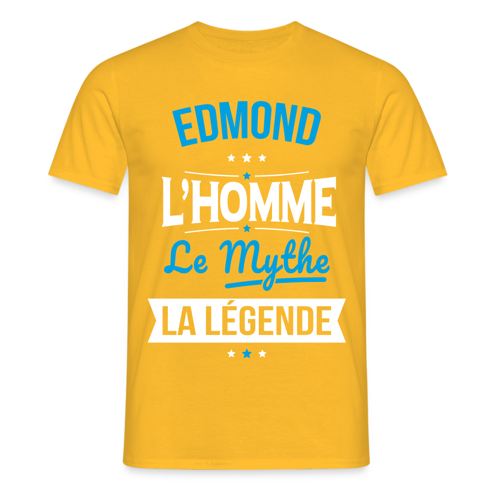 T-shirt Homme - Edmond - l'Homme - le Mythe - la Légende - jaune