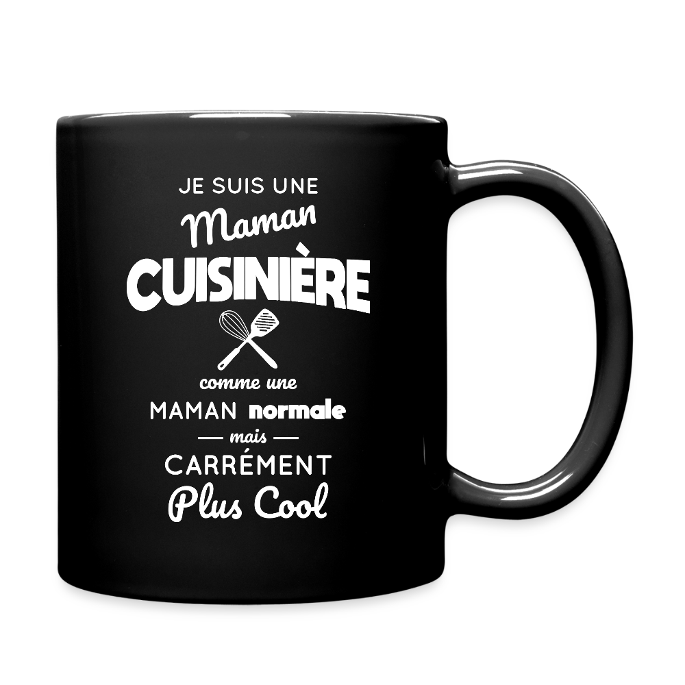 Mug uni - Maman cuisinière plus cool - noir