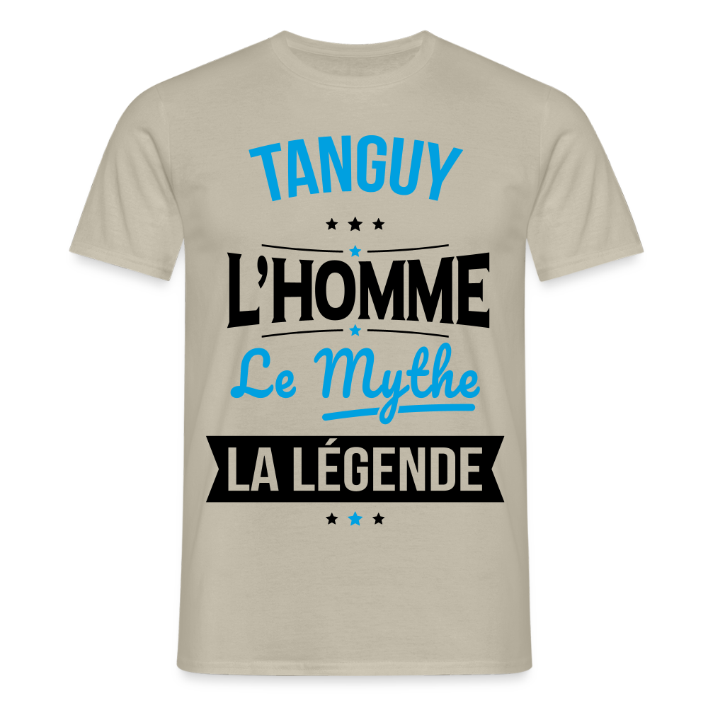 T-shirt Homme - Tanguy - l'Homme - le Mythe - la Légende - beige sable