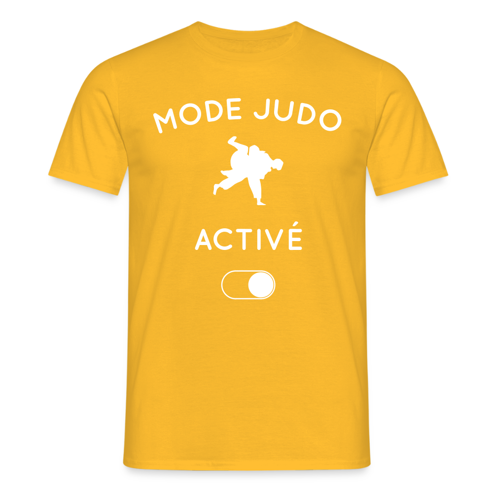 T-shirt Homme - Mode judo activé - jaune