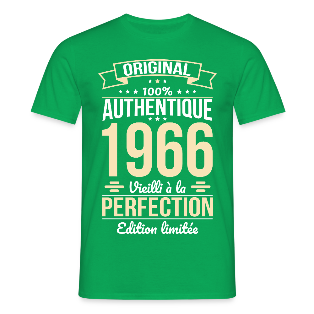 T-shirt anniversaire homme 60 ans – Original 1966 - vert