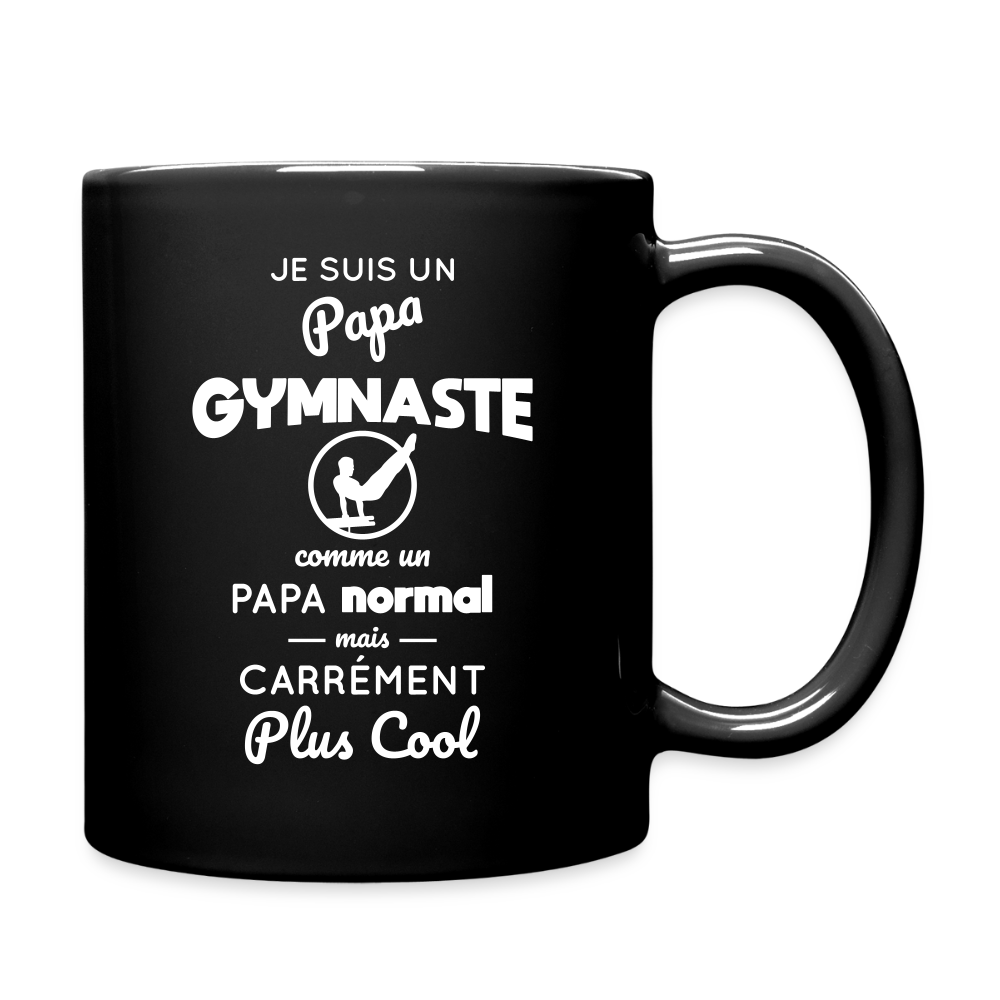 Mug uni - Papa gymnaste plus cool - noir
