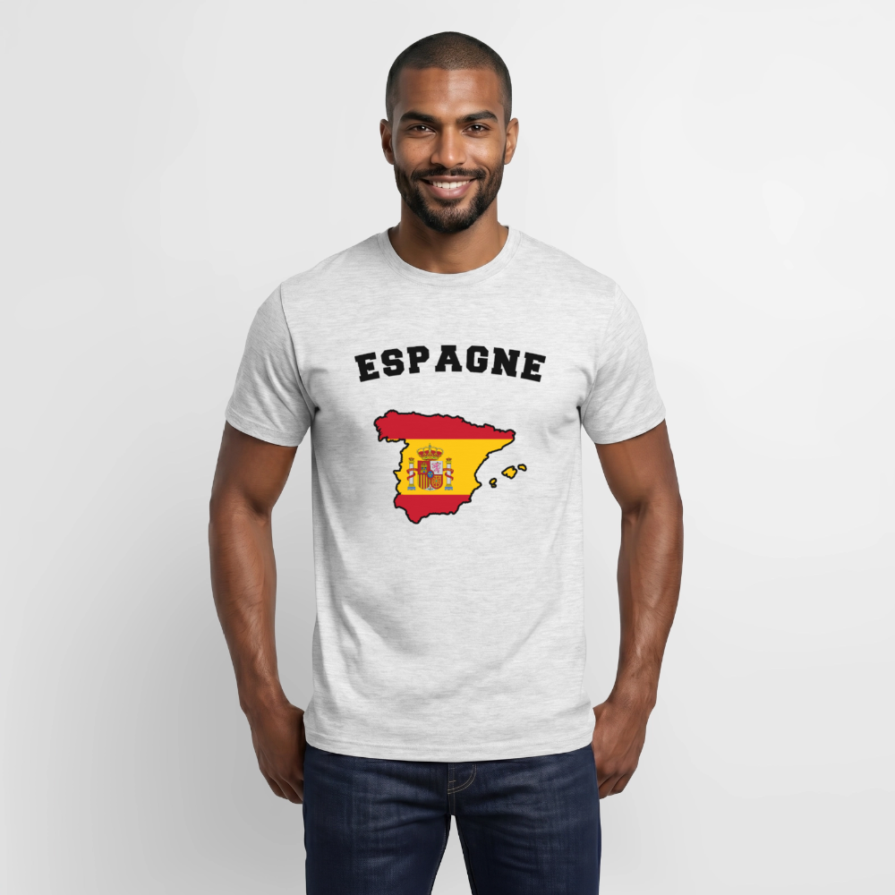 T-shirt Homme coloris clair - Espagne - gris chiné