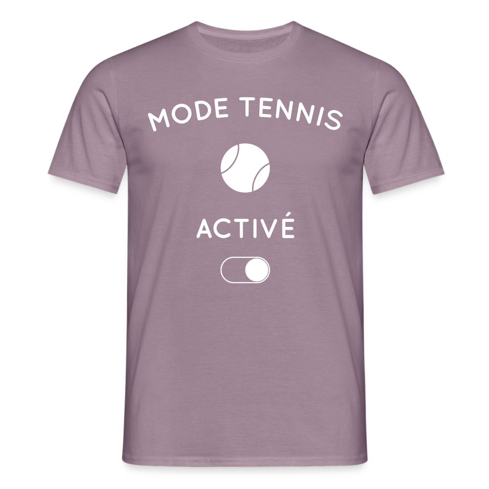 T-shirt Homme - Mode tennis activé - mauve gris