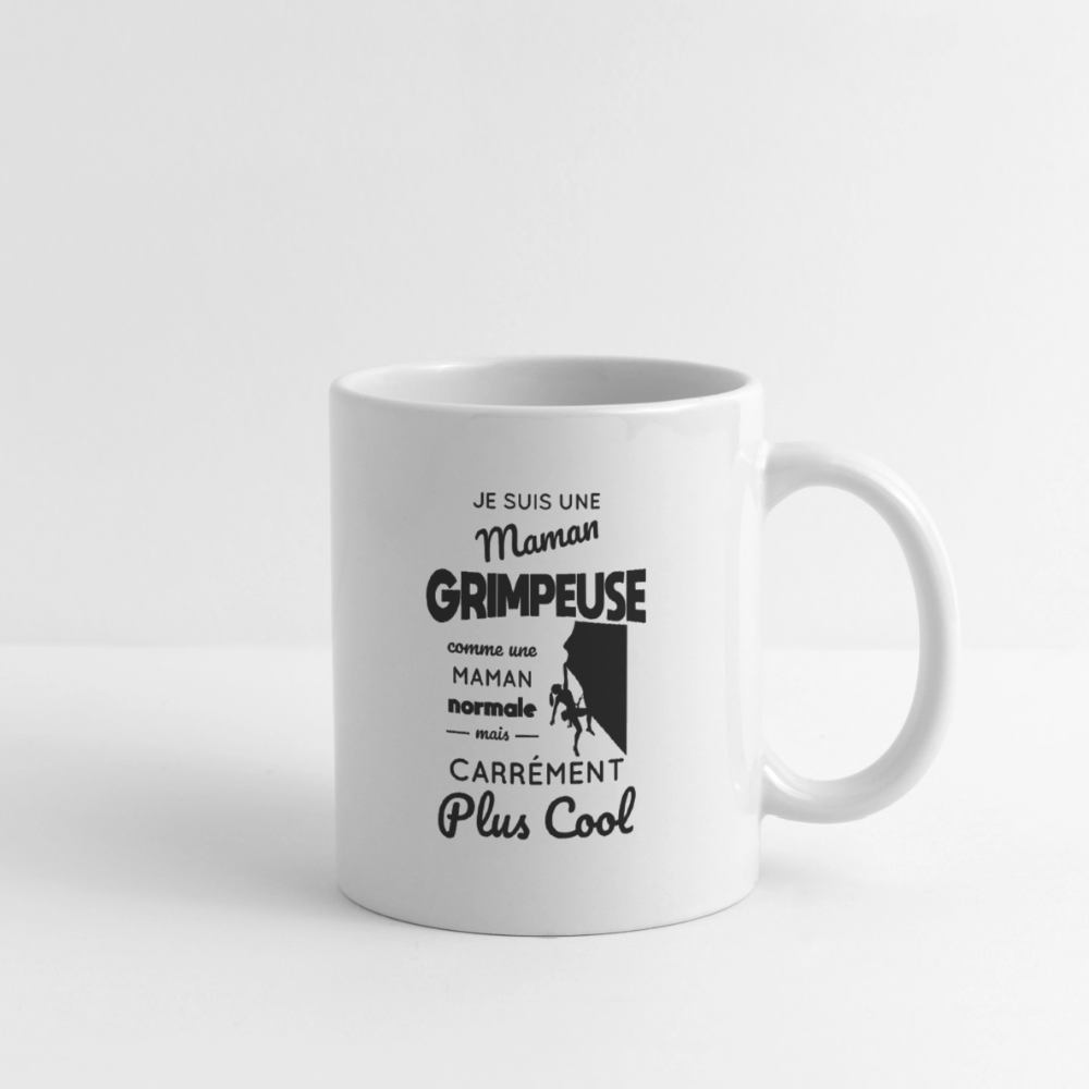 Mug blanc - Maman grimpeuse plus cool - blanc