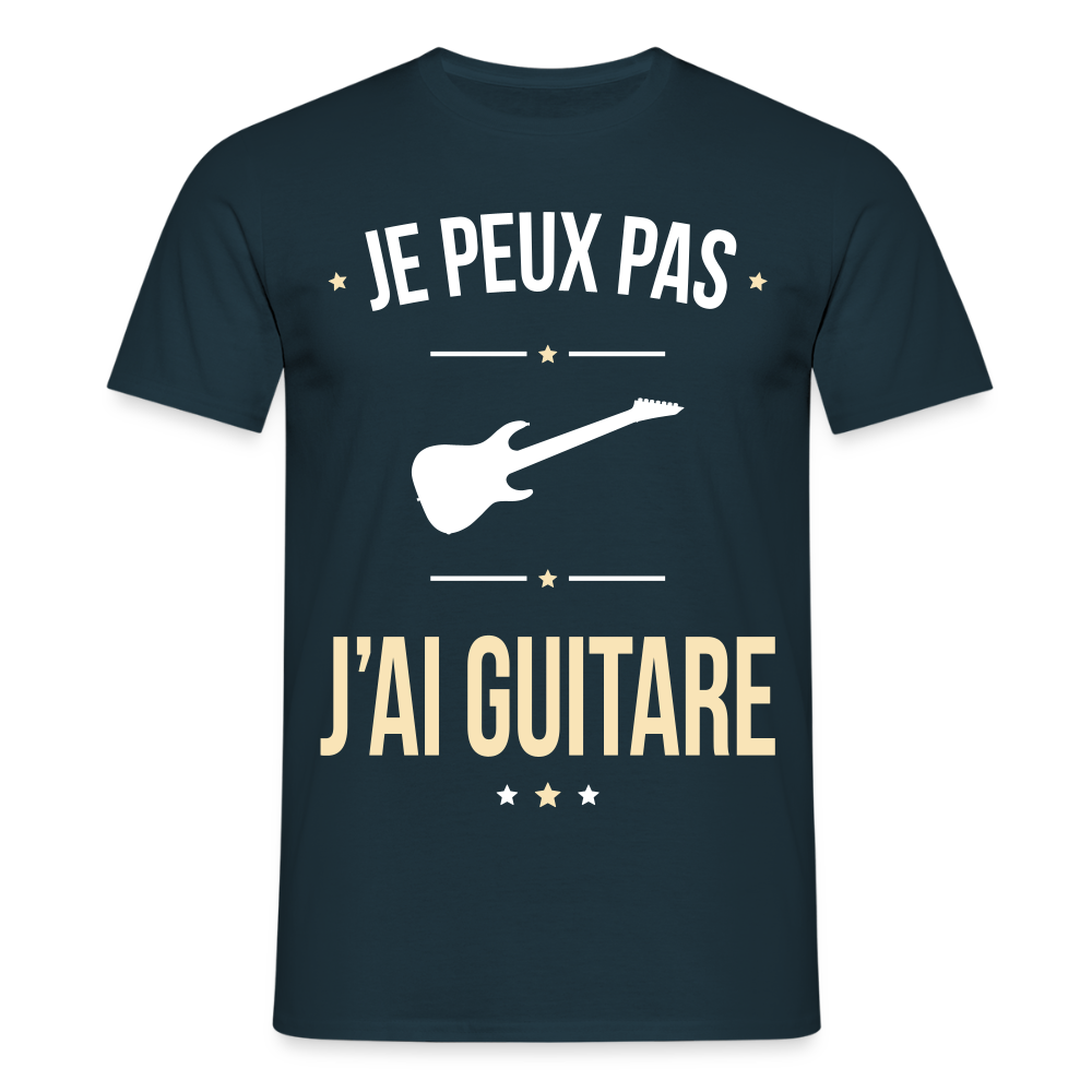 T-shirt Homme - Je peux pas j'ai Guitare - marine