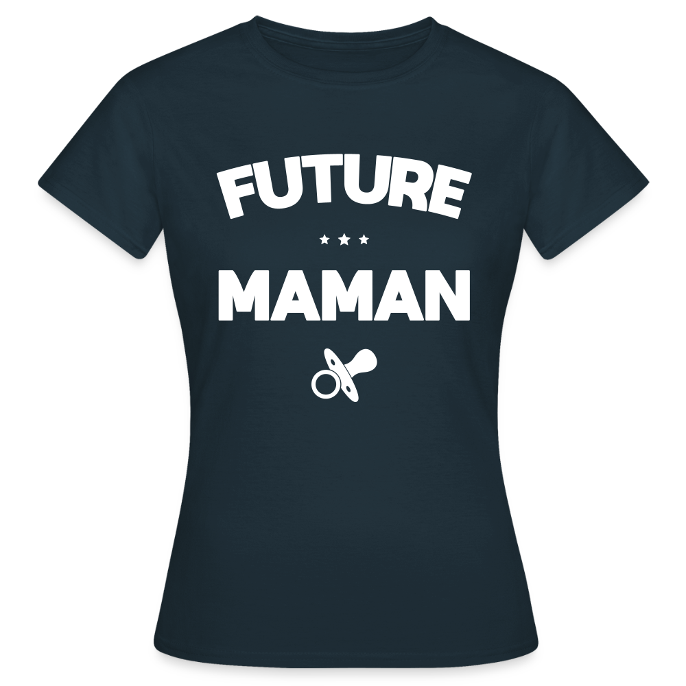 T-shirt Femme - Future Maman - marine