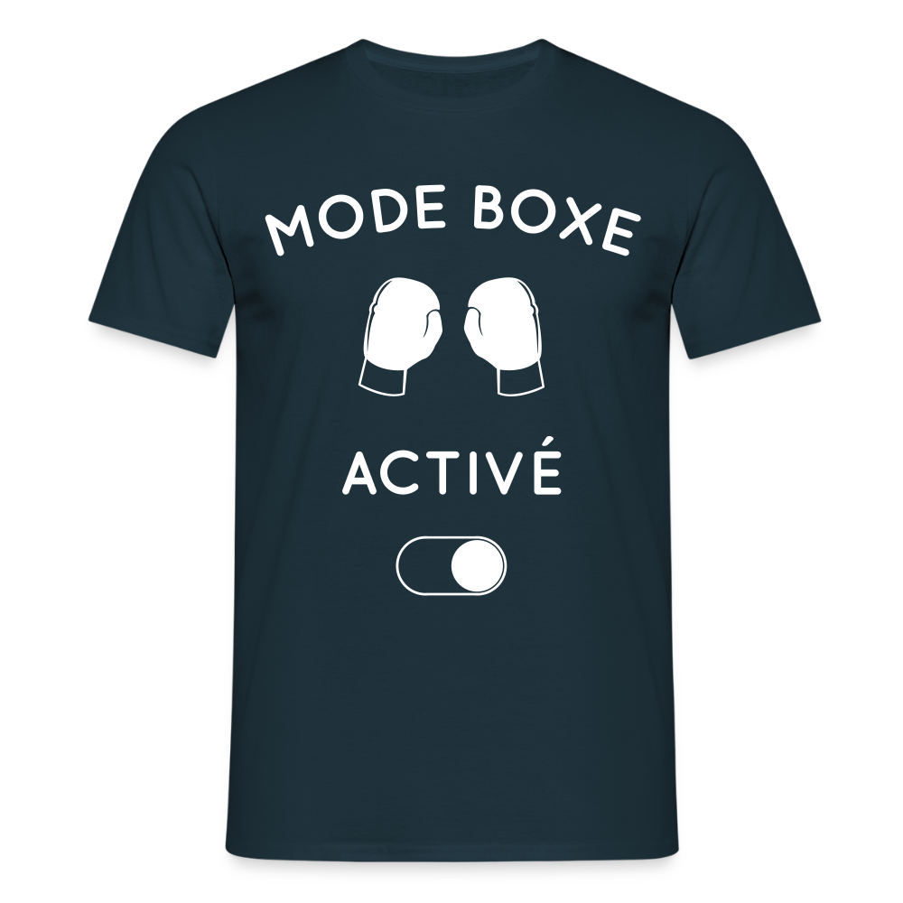 T-shirt Homme - Mode boxe activé - marine