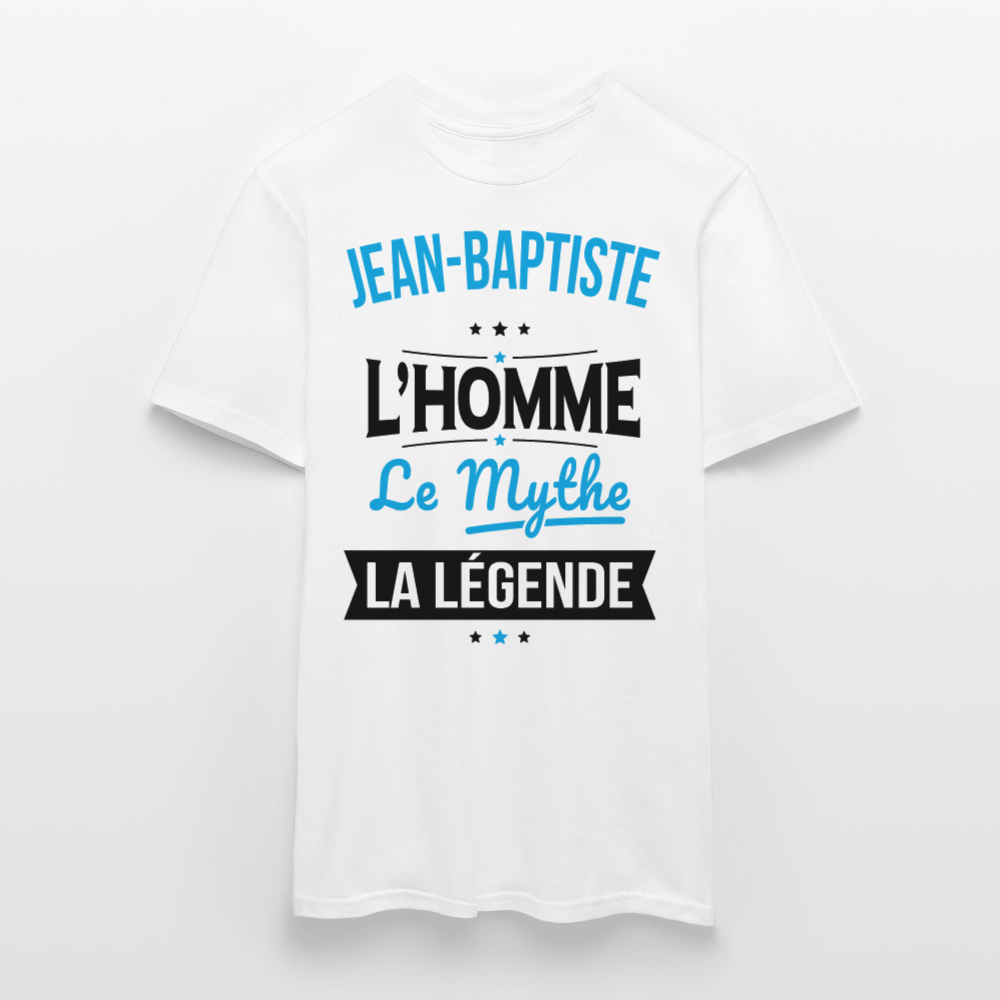 T-shirt Homme - Jean-Baptiste - l'Homme - le Mythe - la Légende - blanc