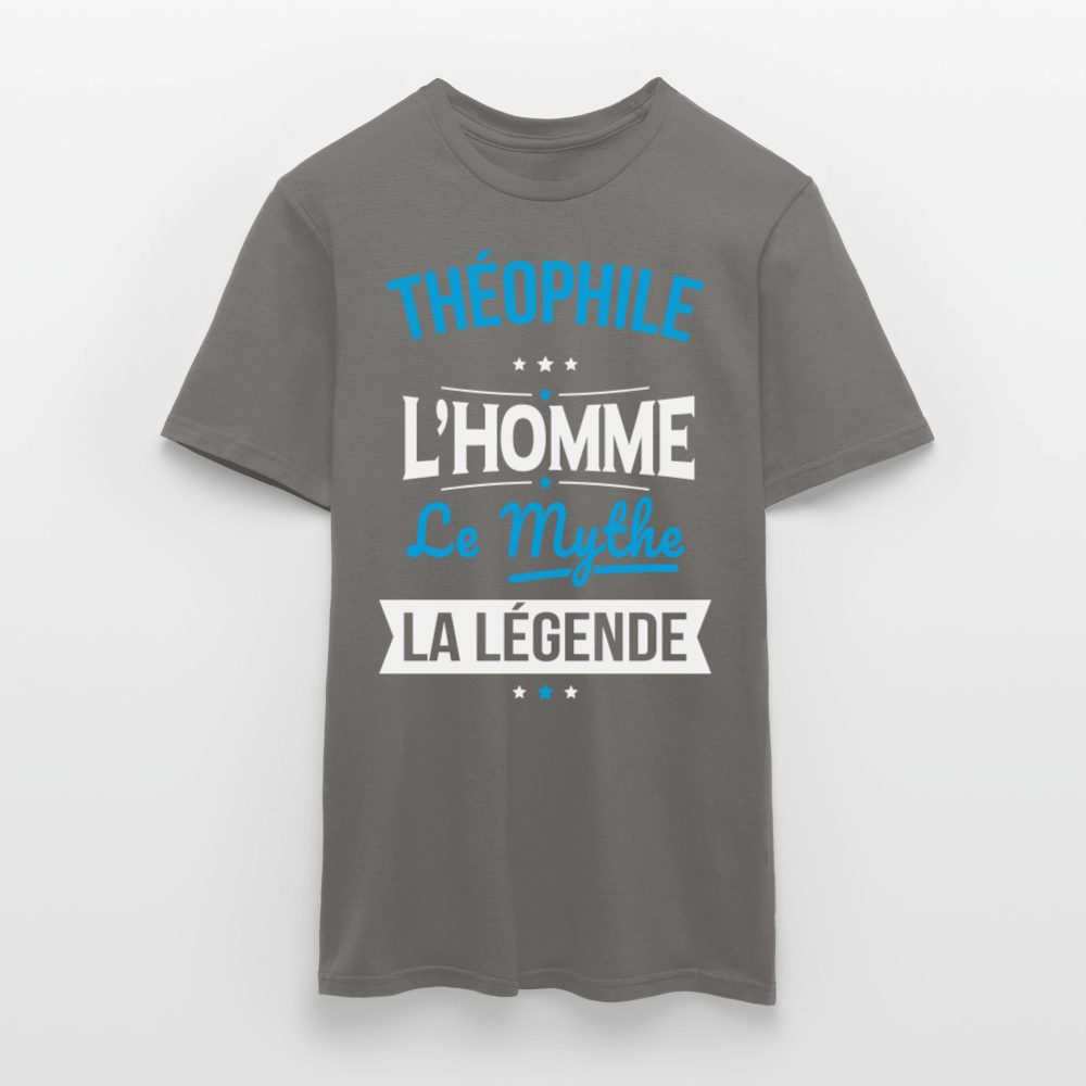 T-shirt Homme - Théophile - l'Homme - le Mythe - la Légende - gris graphite