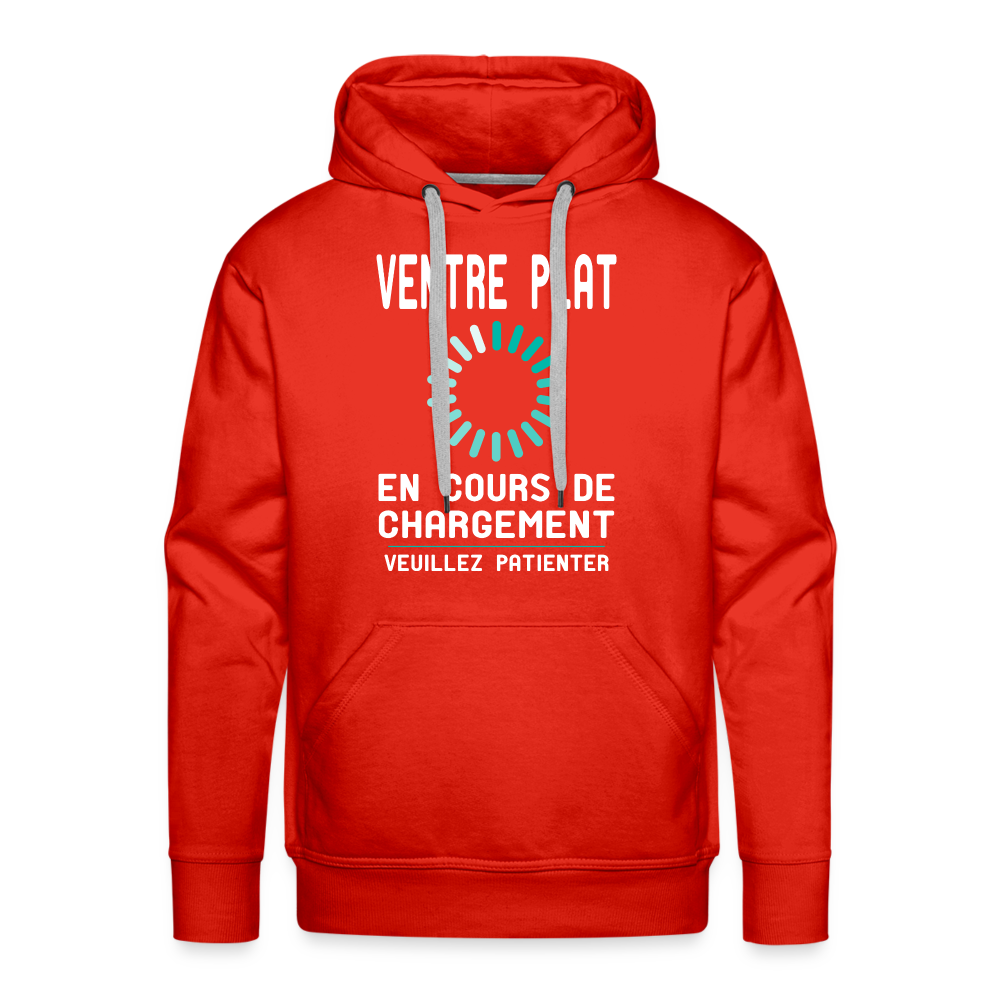 Sweat à capuche Premium Homme - Ventre plat en cours de chargement - rouge