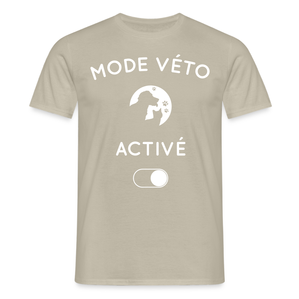 T-shirt Homme - Mode véto activé - beige sable