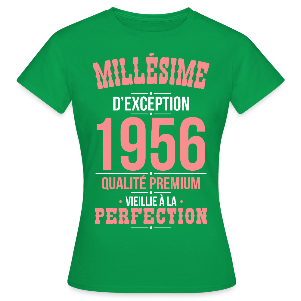 T-shirt Femme 70 Ans 1956 – Millésime d’Exception 1956 - vert