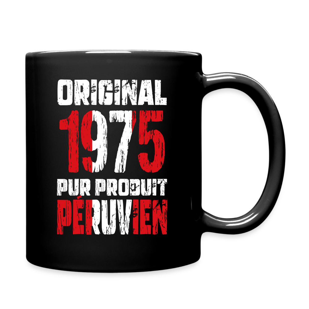 Mug uni - Anniversaire 50 Ans - Original 1975 - Pur produit Péruvien - noir