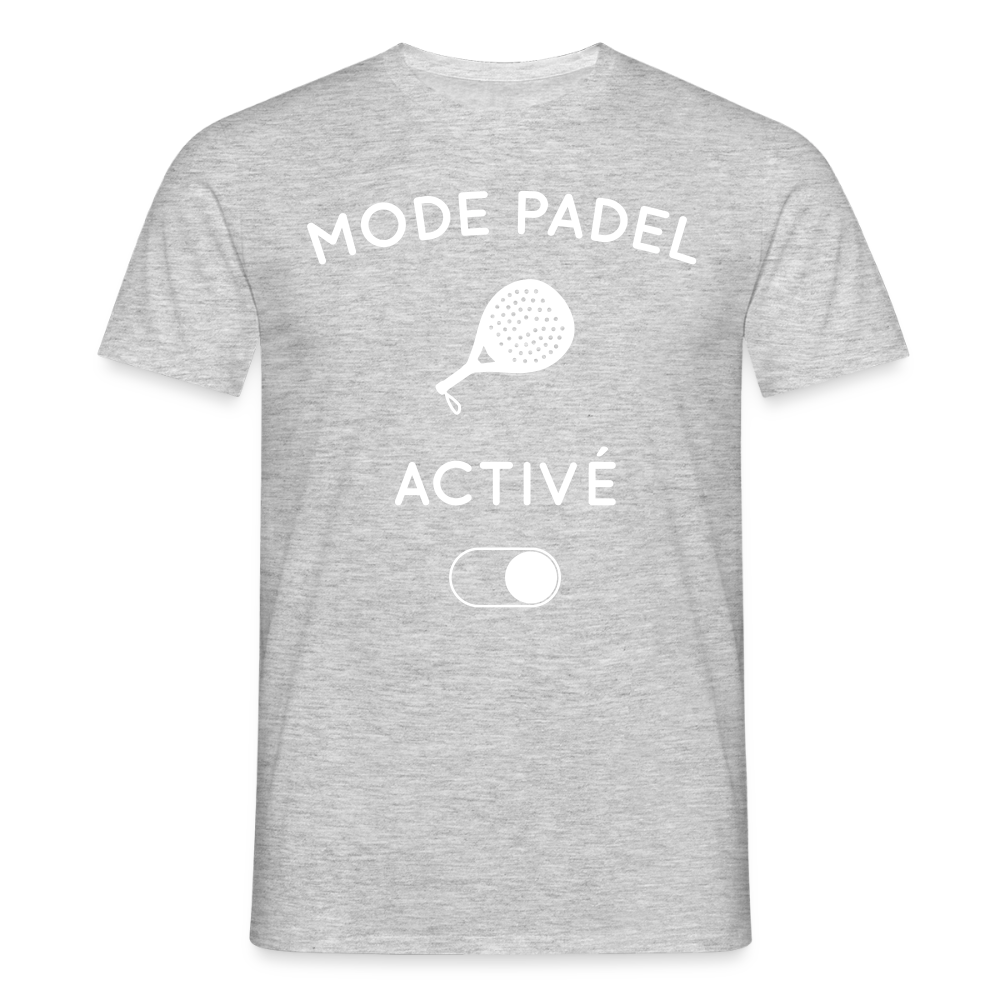 T-shirt Homme - Mode padel activé - gris chiné