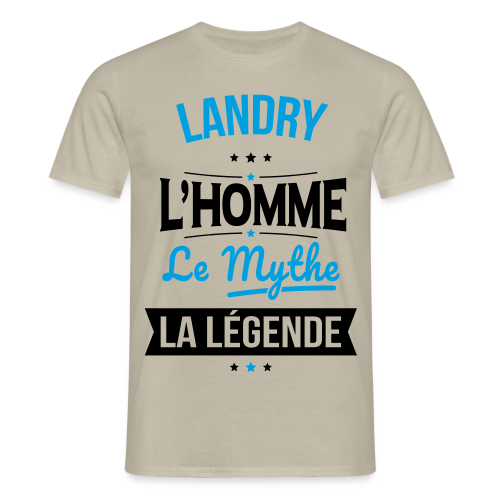 T-shirt Homme - Landry - l'Homme - le Mythe - la Légende - beige sable
