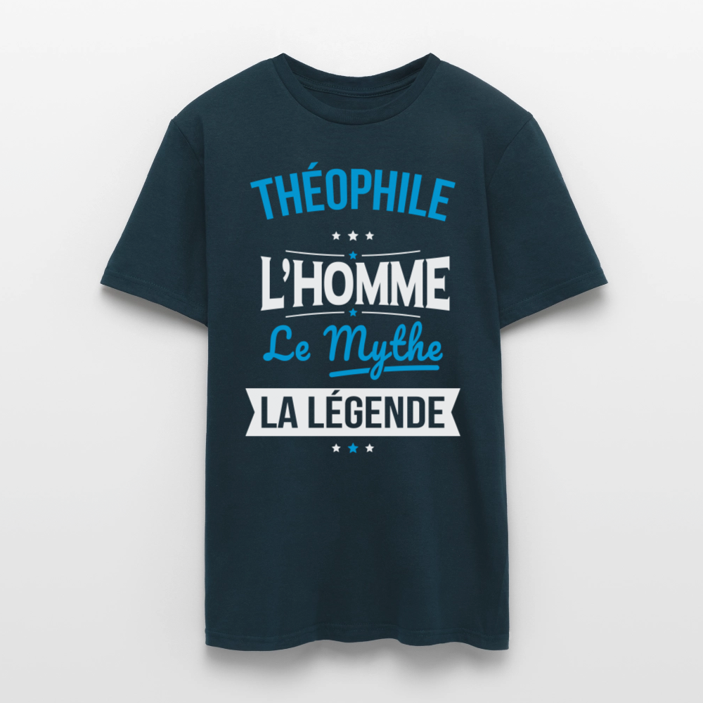 T-shirt Homme - Théophile - l'Homme - le Mythe - la Légende - marine