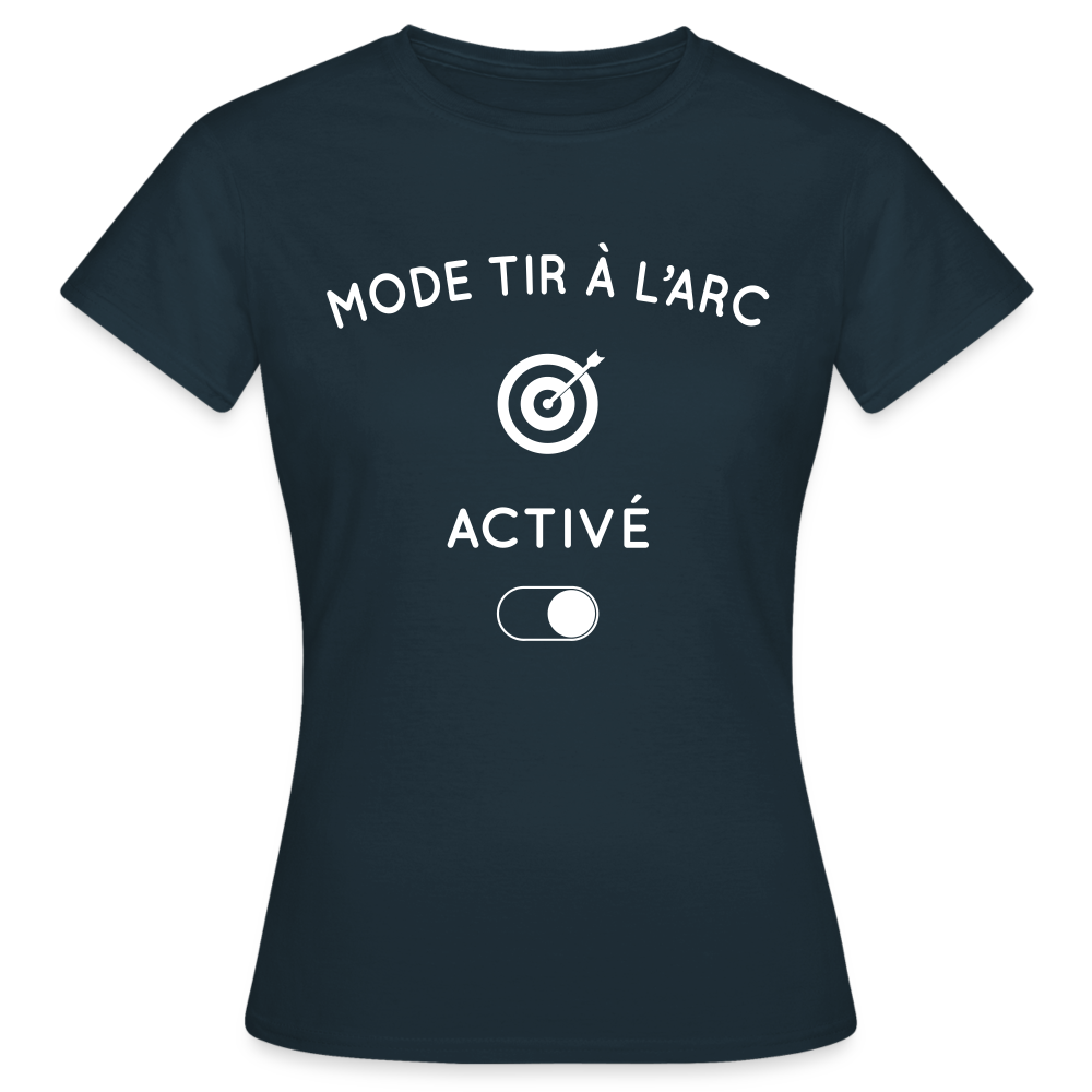 T-shirt Femme - Mode tir à l'arc activé - marine