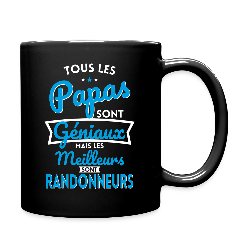 Mug uni - Papas géniaux - Les meilleurs sont randonneurs - noir
