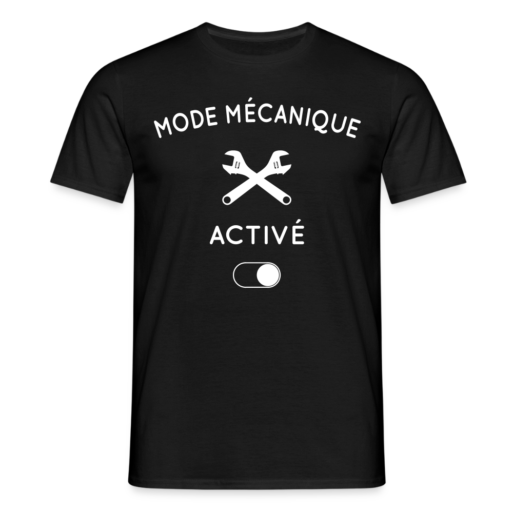 T-shirt Homme - Mode mécanique activé - noir