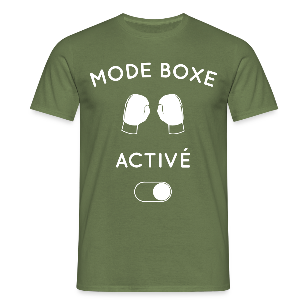 T-shirt Homme - Mode boxe activé - vert militaire