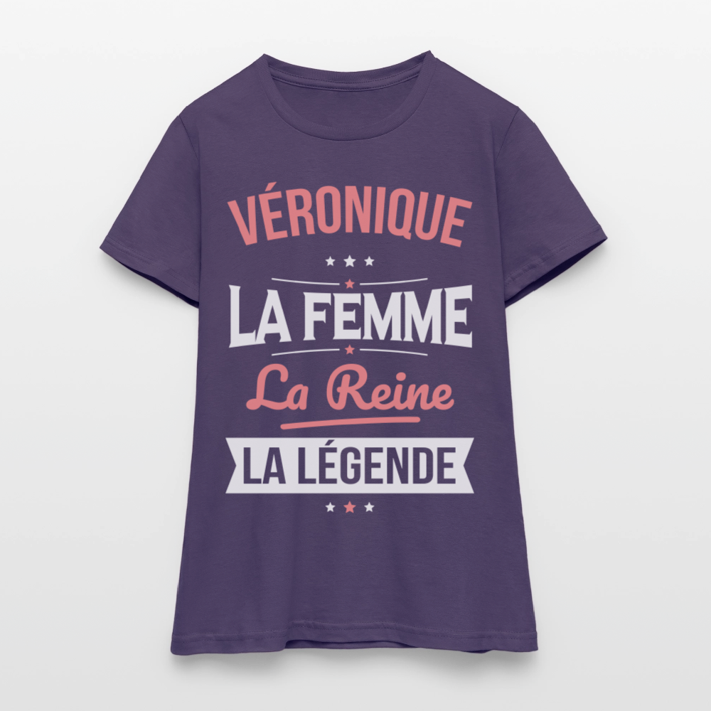 T-shirt Femme - Véronique - la Femme - la Reine - la Légende - violet foncé