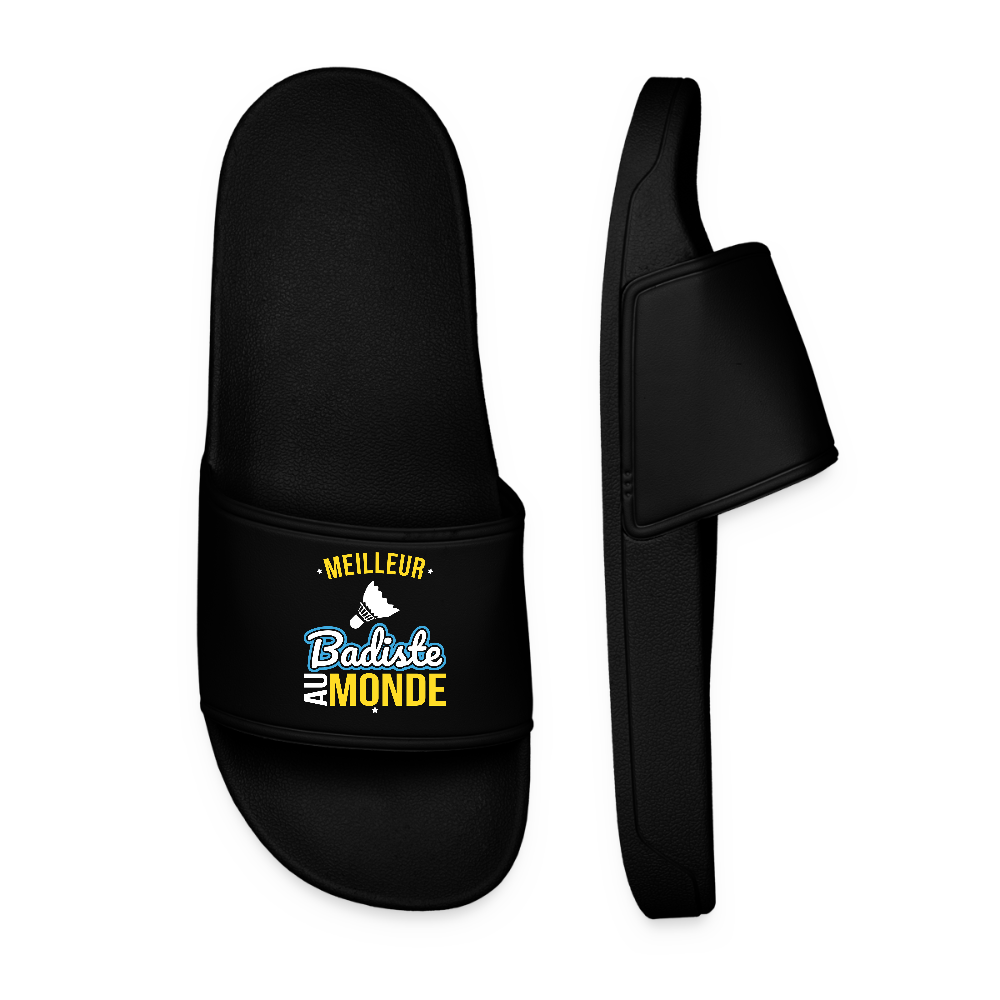 Claquettes Homme - Meilleur badiste au monde - noir