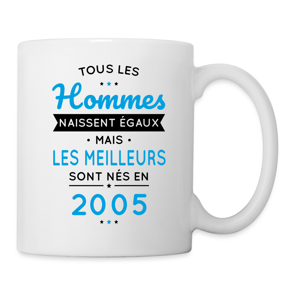 Mug blanc - Anniversaire 20 Ans - Les meilleurs sont nés en 2005 - blanc