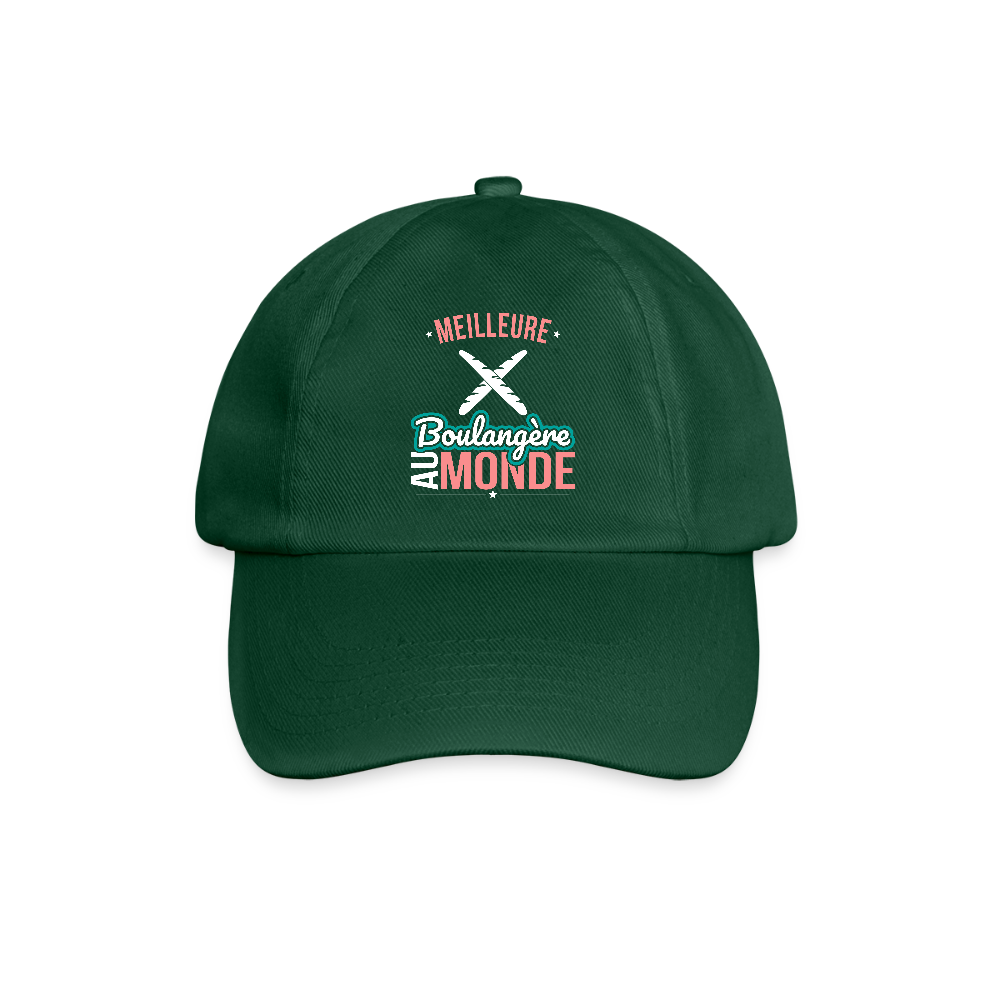 Casquette classique - Meilleure boulangère au monde - vert bouteille