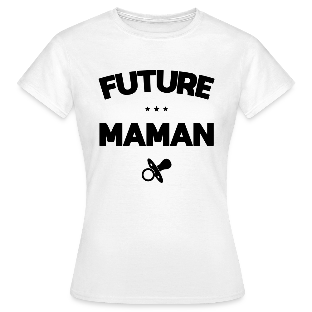 T-shirt Femme - Future Maman - blanc
