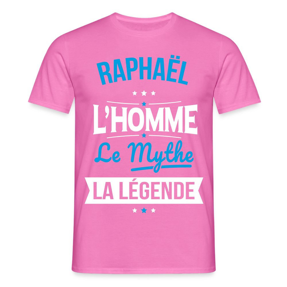 T-shirt Homme - Raphaël - l'Homme - le Mythe - la Légende - rose