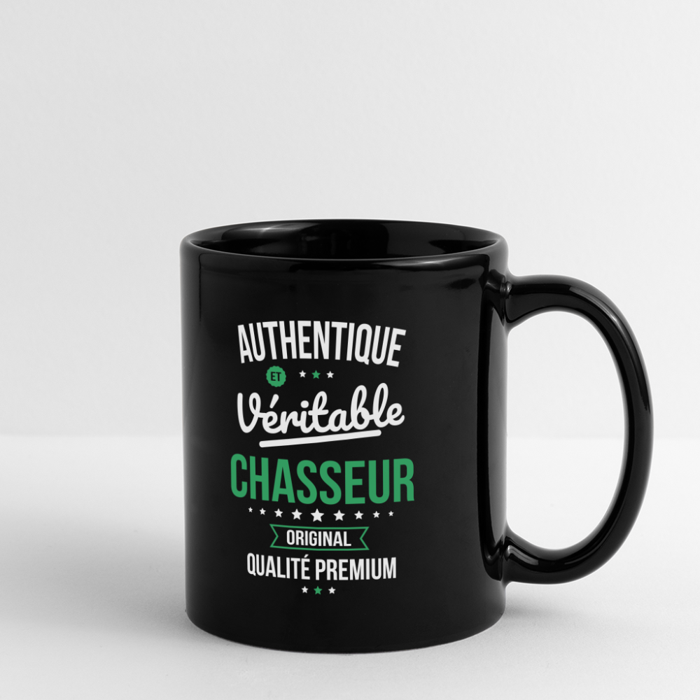 Mug uni - Authentique et véritable Chasseur - noir