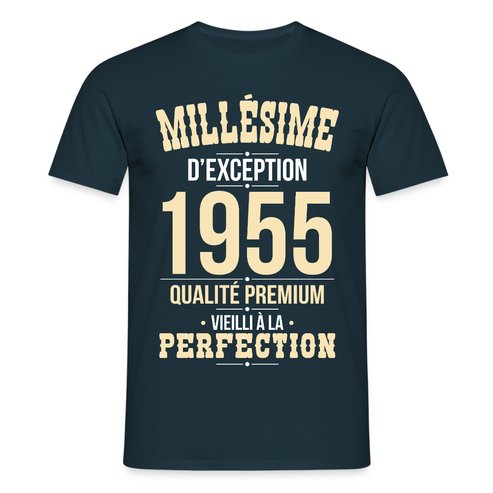 T-shirt Homme - Anniversaire 70 Ans - Millésime 1955 - marine
