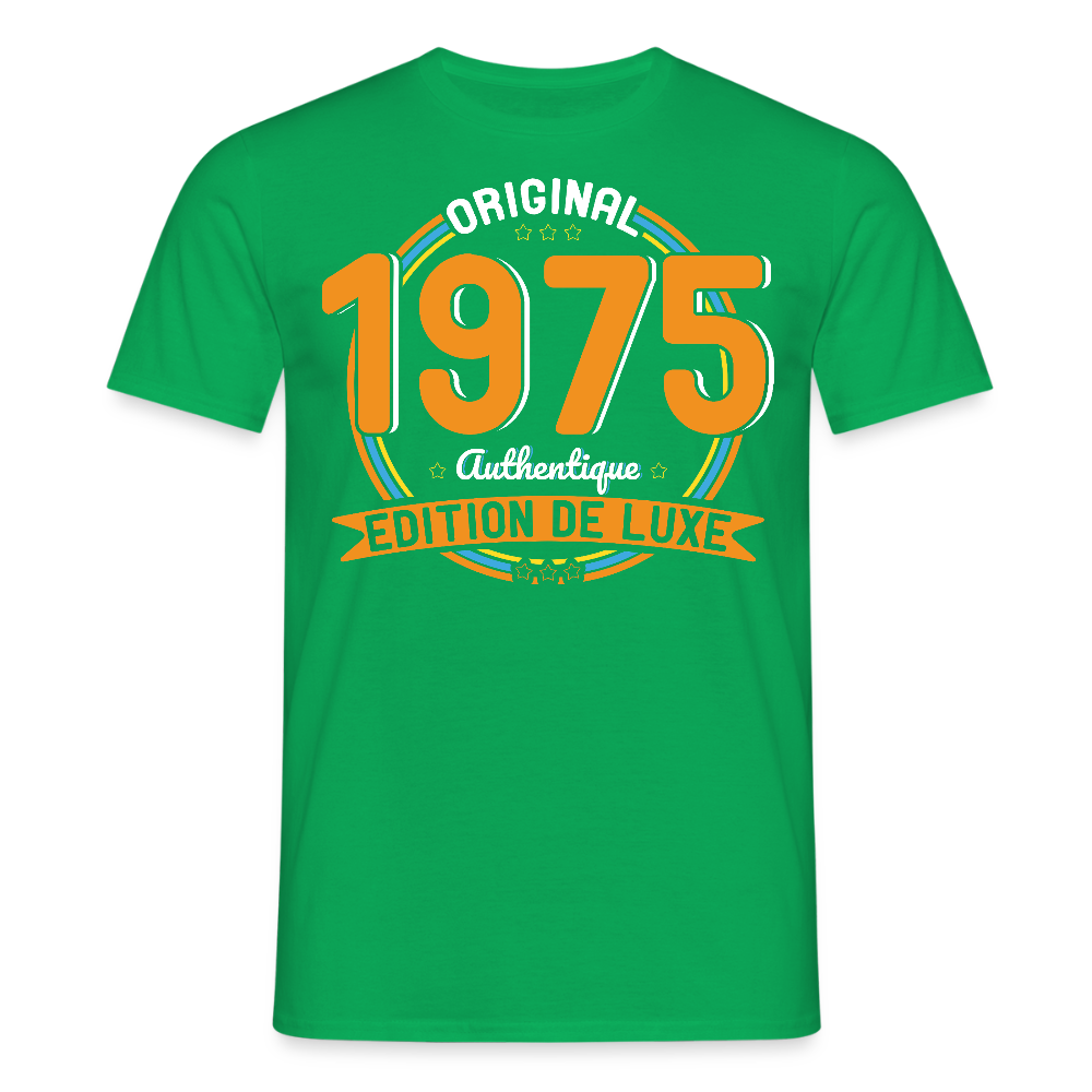 T-shirt Homme - Anniversaire 50 Ans - Original 1975 Authentique - vert