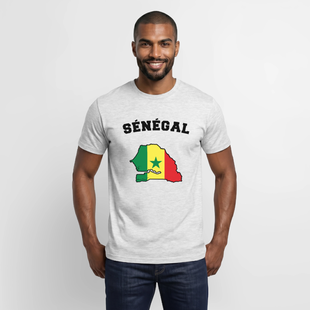 T-shirt Homme coloris clair - Sénégal - gris chiné