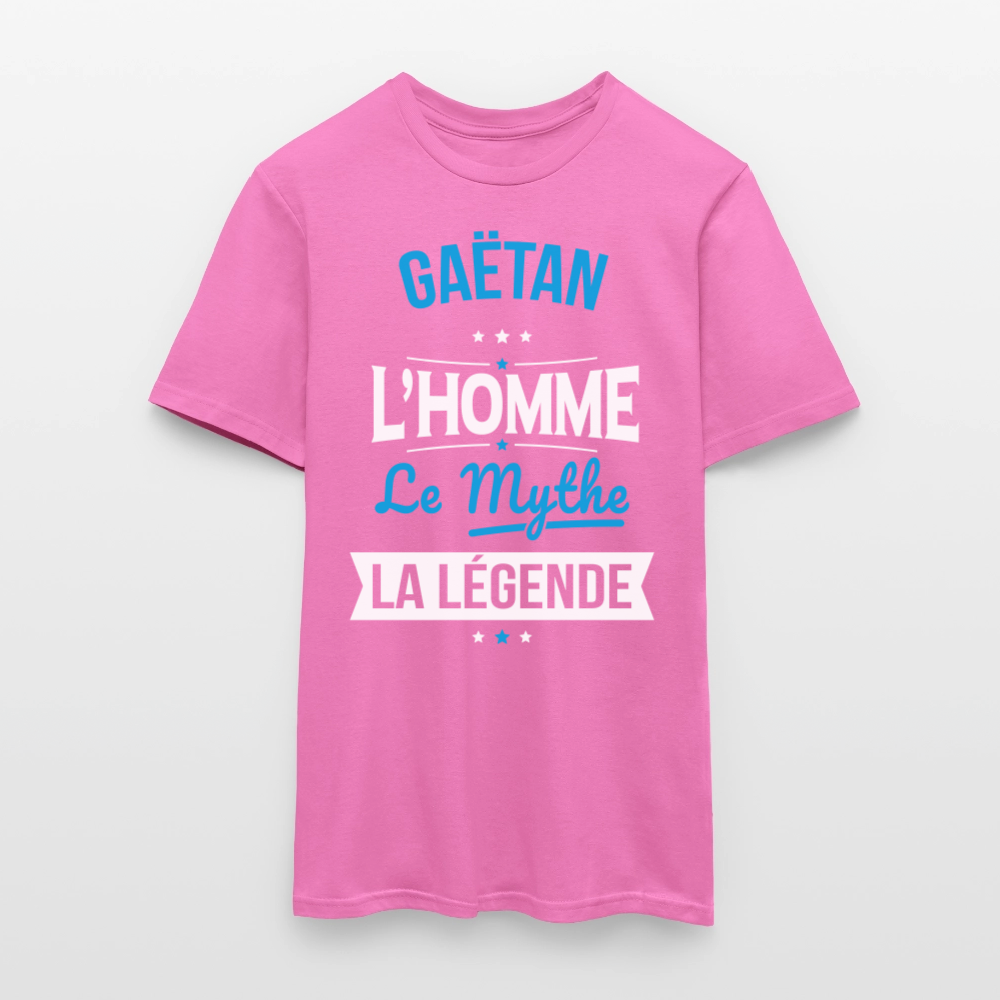 T-shirt Homme - Gaëtan - l'Homme - le Mythe - la Légende - rose