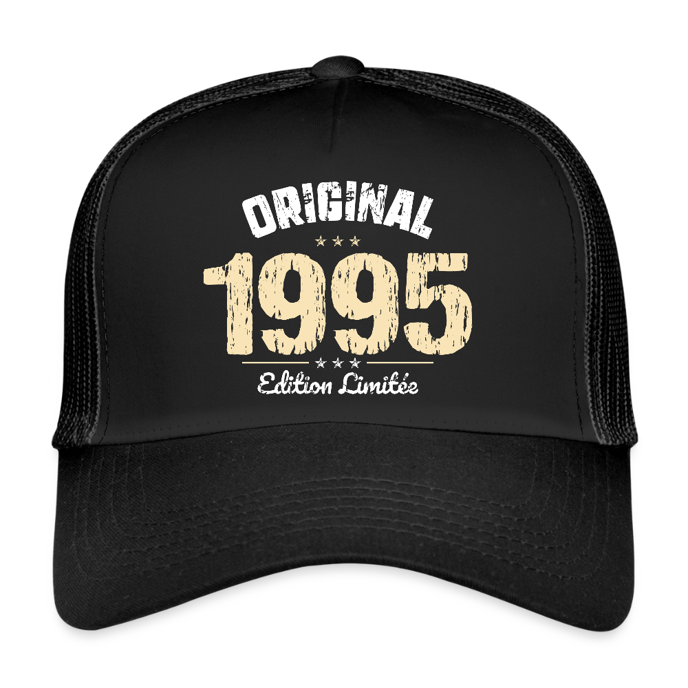 Casquette Trucker - Anniversaire 30 Ans - Original 1995 - noir/noir
