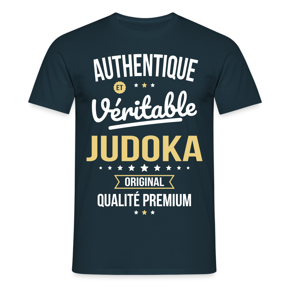 T-shirt Homme - Authentique et véritable Judoka - marine