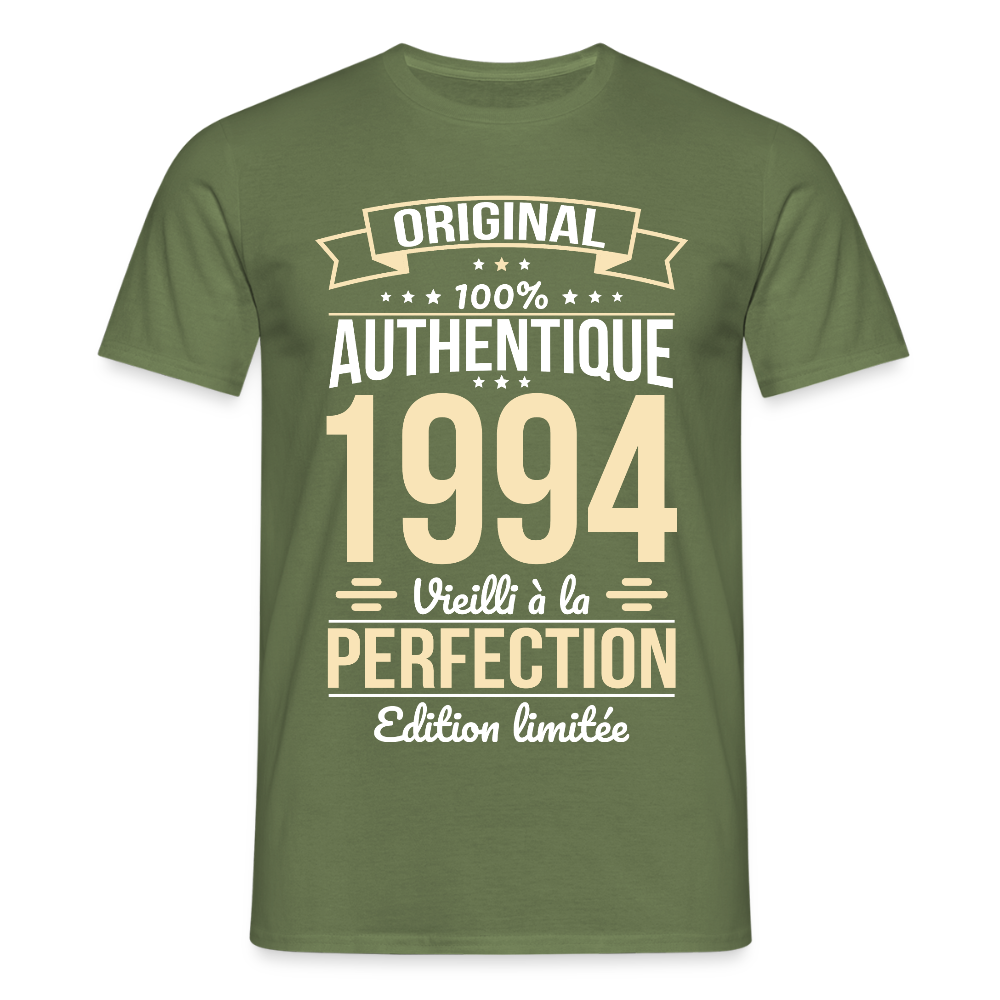 T-shirt Homme - Anniversaire 31 Ans - Original 1994 - vert militaire