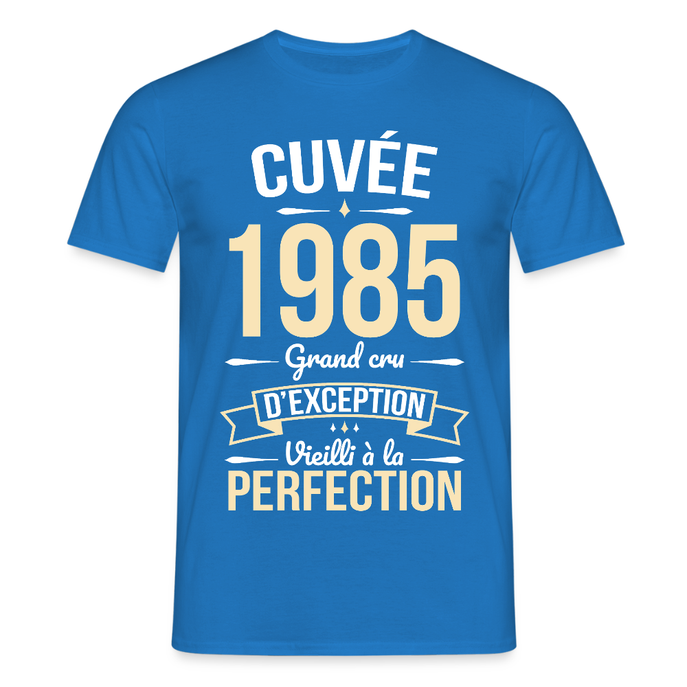 T-shirt Homme - Anniversaire 40 Ans - Original 1985 - bleu royal