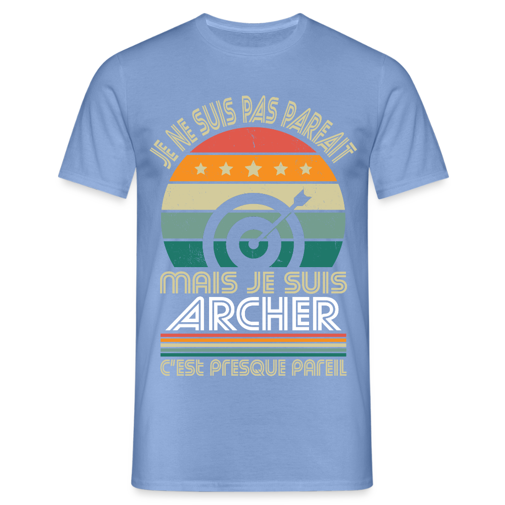 T-shirt Homme - Je ne suis pas parfait mais je suis Archer - carolina blue