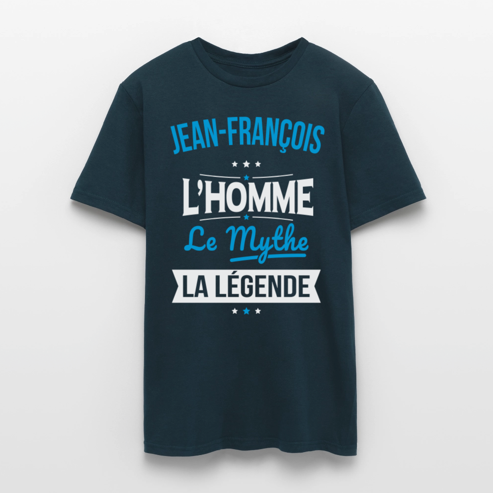 T-shirt Homme - Jean-François - l'Homme - le Mythe - la Légende - marine