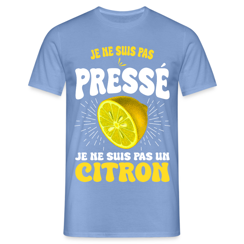 T-shirt Homme - Je ne suis pas un citron - carolina blue