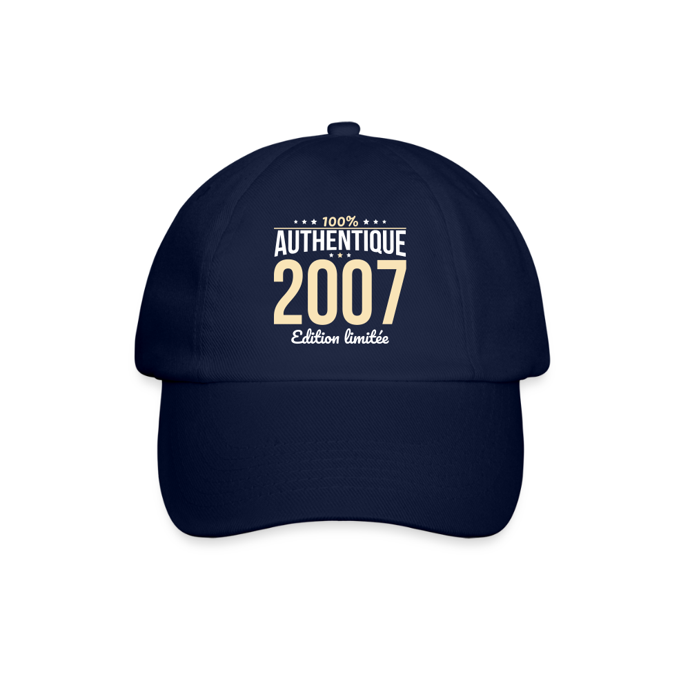 Casquette classique - Anniversaire 18 Ans - 100% Authentique 2007 - bleu/bleu