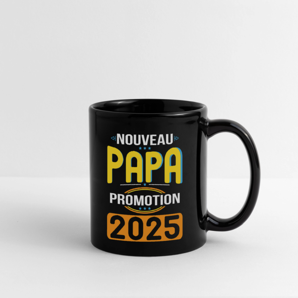 Mug uni - Nouveau Papa - Promotion 2025 - noir