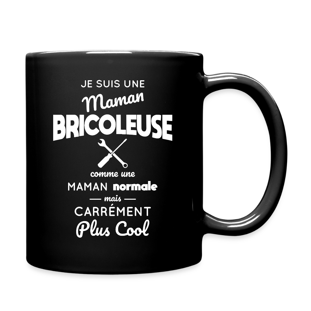 Mug uni - Maman bricoleuse plus cool - noir