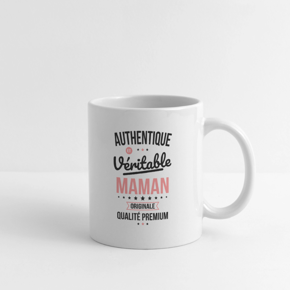 Mug blanc - Authentique et véritable Maman - blanc