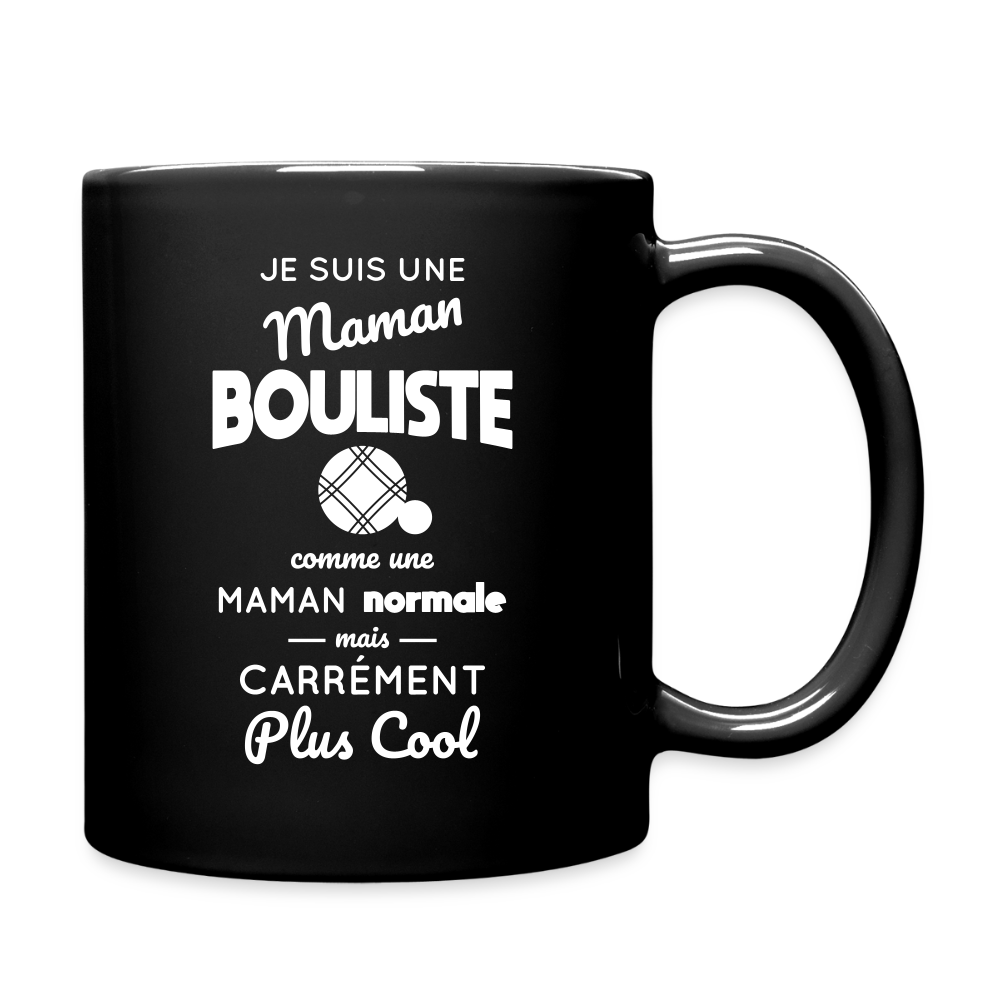 Mug uni - Maman bouliste plus cool - noir