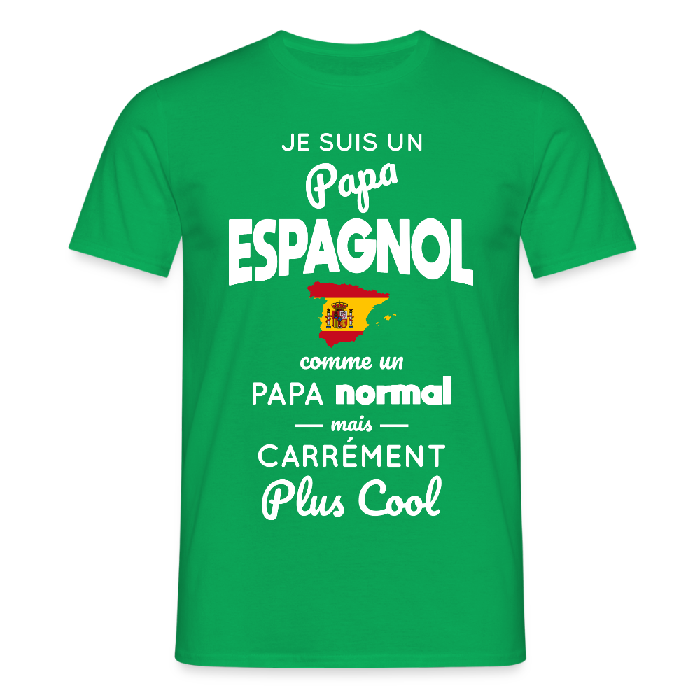 T-shirt Homme - Papa Espagnol Plus Cool - vert