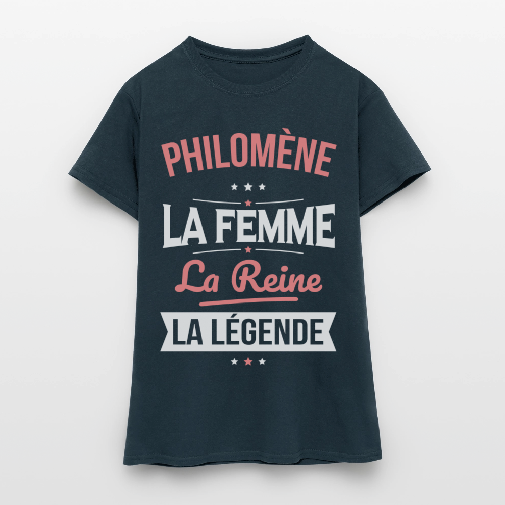 T-shirt Femme - Philomène - la Femme - la Reine - la Légende - marine